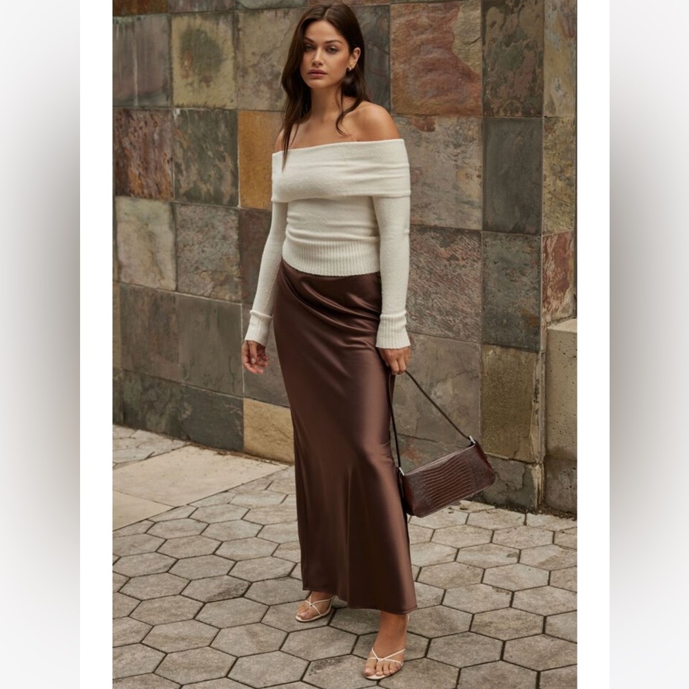 Dynamite Melody Satin Skirt